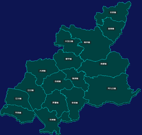 threejs肇庆市封开县geoJson地图3d地图CSS3D标签