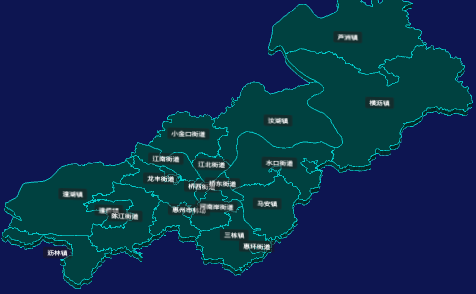 threejs惠州市惠城区geoJson地图3d地图CSS3D标签