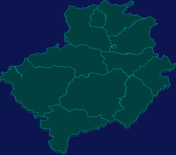 threejs惠州市龙门县geoJson地图3d地图