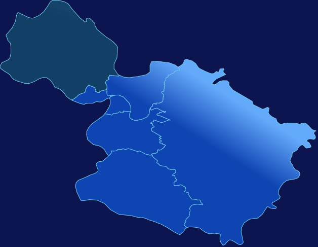 echarts梅州市梅江区geoJson地图全局颜色渐变