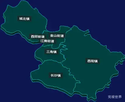 threejs梅州市梅江区geoJson地图3d地图CSS3D标签