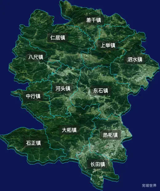 threejs梅州市平远县geoJson地图3d地图自定义贴图加CSS2D标签