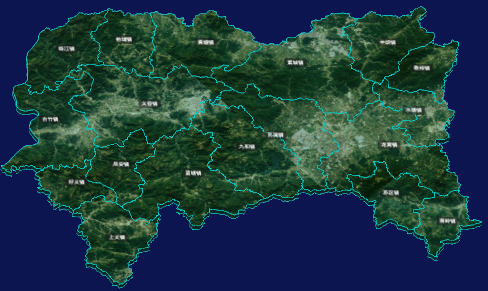 threejs河源市紫金县geoJson地图3d地图自定义贴图加CSS3D标签