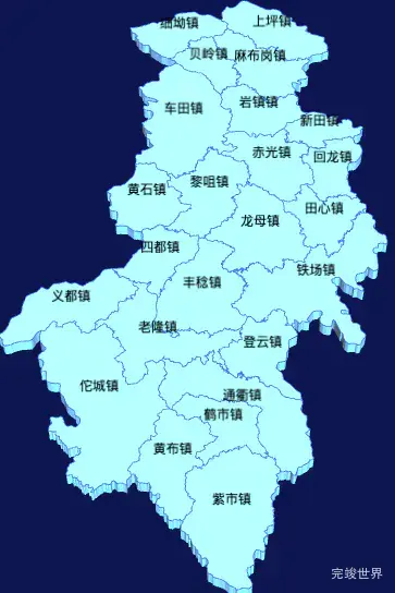 echarts河源市龙川县geoJson地图3d地图