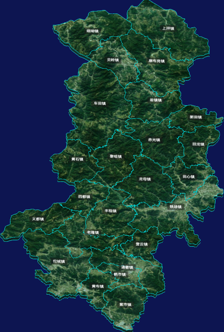 threejs河源市龙川县geoJson地图3d地图自定义贴图加CSS3D标签