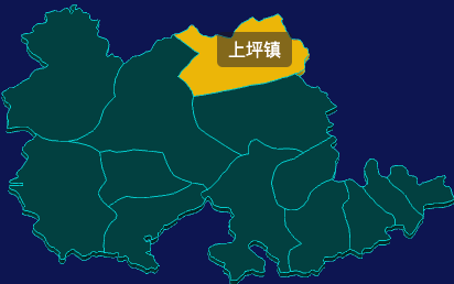 threejs河源市连平县geoJson地图3d地图鼠标移入显示标签并高亮