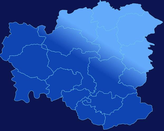 echarts河源市和平县geoJson地图全局颜色渐变