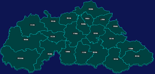 threejs河源市东源县geoJson地图3d地图CSS3D标签