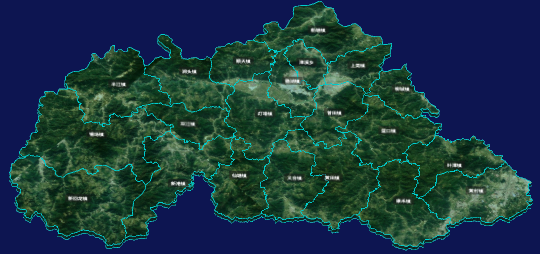 threejs河源市东源县geoJson地图3d地图自定义贴图加CSS3D标签