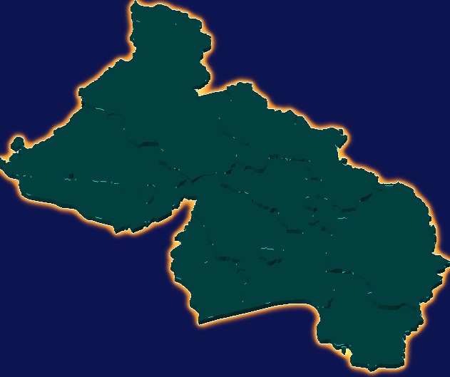 threejs阳江市阳东区geoJson地图3d地图添加金色效果