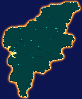 threejs清远市阳山县geoJson地图3d地图添加金色效果