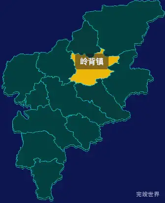 threejs清远市阳山县geoJson地图3d地图鼠标移入显示标签并高亮