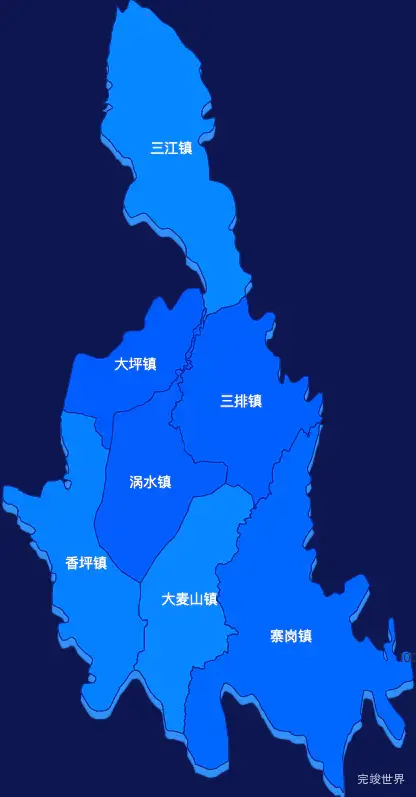 echarts清远市连南瑶族自治县geoJson地图 visualMap控制地图颜色