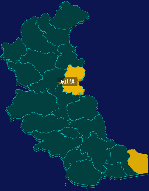 threejs潮州市饶平县geoJson地图3d地图指定区域闪烁