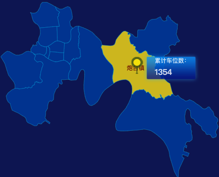 echarts揭阳市榕城区geoJson地图点击地图插小旗