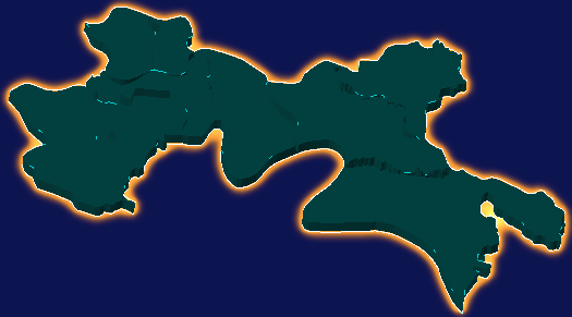 threejs揭阳市榕城区geoJson地图3d地图添加金色效果