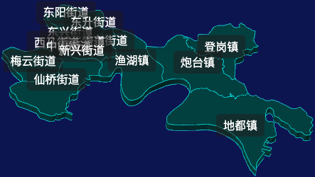 threejs揭阳市榕城区geoJson地图3d地图css2d标签