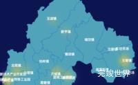 echarts揭阳市揭东区geoJson地图热力图演示实例