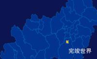 echarts揭阳市普宁市geoJson地图区域闪烁效果实例