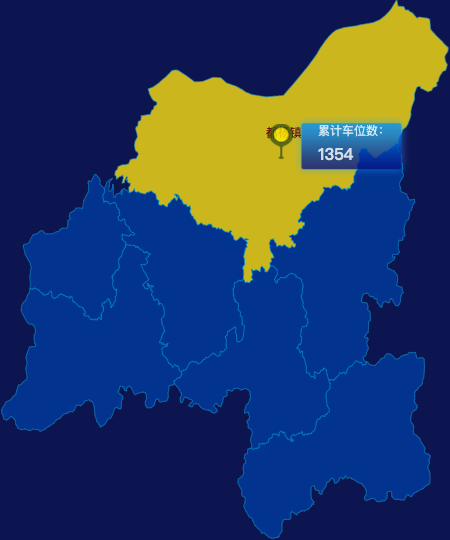 echarts云浮市云城区geoJson地图点击地图插小旗