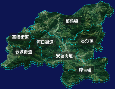 threejs云浮市云城区geoJson地图3d地图自定义贴图加CSS2D标签