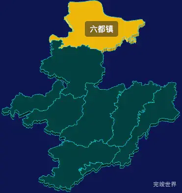 threejs云浮市云安区geoJson地图3d地图鼠标移入显示标签并高亮