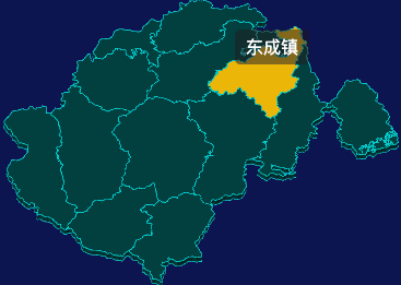 threejs云浮市新兴县geoJson地图3d地图鼠标移入显示标签并高亮