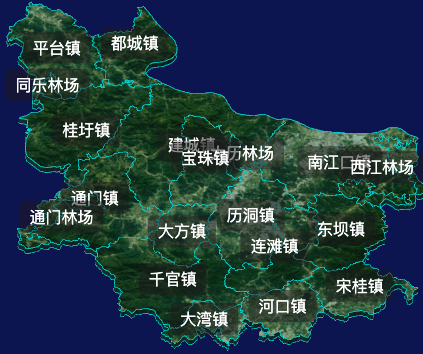 threejs云浮市郁南县geoJson地图3d地图自定义贴图加CSS2D标签