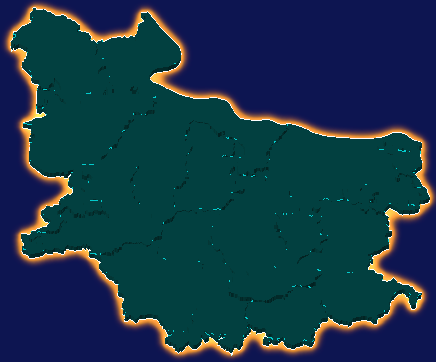 threejs云浮市郁南县geoJson地图3d地图添加金色效果