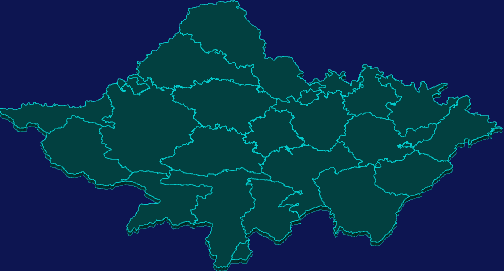 threejs云浮市罗定市geoJson地图3d地图