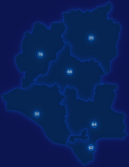 echarts呼和浩特市托克托县geoJson地图圆形波纹状气泡图