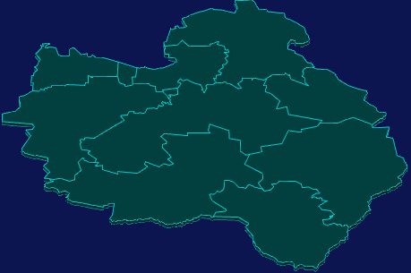 threejs呼和浩特市和林格尔县geoJson地图3d地图