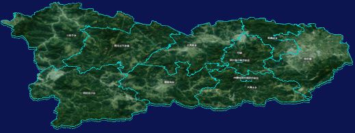 threejs呼和浩特市武川县geoJson地图3d地图自定义贴图加CSS3D标签