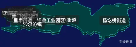 threejs包头市东河区geoJson地图3d地图css2d标签