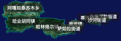 threejs包头市九原区geoJson地图3d地图自定义贴图加CSS2D标签