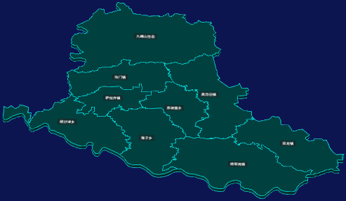 threejs包头市土默特右旗geoJson地图3d地图CSS3D标签