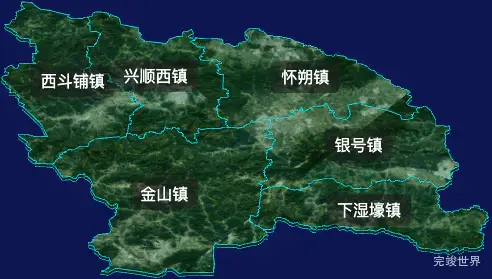 threejs包头市固阳县geoJson地图3d地图自定义贴图加CSS2D标签