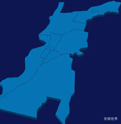 echarts乌海市海勃湾区geoJson地图3d地图实例旋转动画