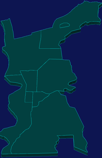 threejs乌海市海勃湾区geoJson地图3d地图