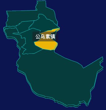 threejs乌海市海南区geoJson地图3d地图鼠标移入显示标签并高亮