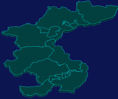 threejs赤峰市元宝山区geoJson地图3d地图