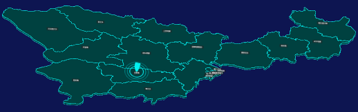 threejs赤峰市松山区geoJson地图3d地图添加旋转棱锥