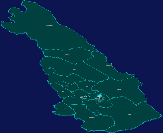 threejs赤峰市阿鲁科尔沁旗geoJson地图3d地图添加旋转棱锥