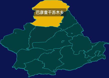 threejs赤峰市克什克腾旗geoJson地图3d地图鼠标移入显示标签并高亮