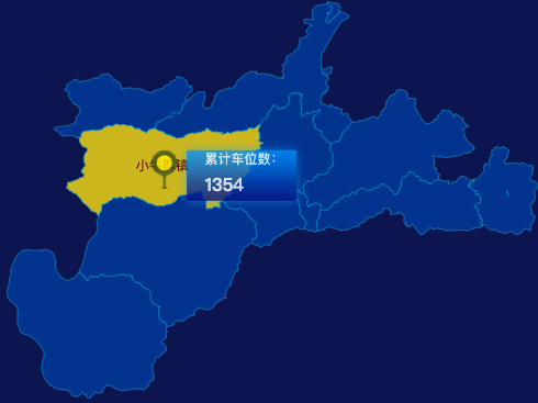 echarts赤峰市喀喇沁旗geoJson地图点击地图插小旗