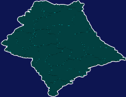 threejs赤峰市敖汉旗geoJson地图3d地图添加描边效果
