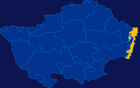 echarts通辽市科尔沁左翼后旗geoJson地图区域闪烁