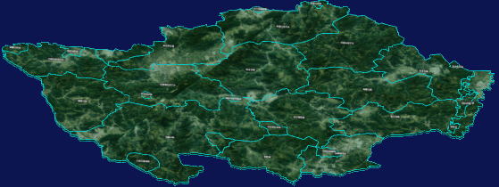 threejs通辽市科尔沁左翼后旗geoJson地图3d地图自定义贴图加CSS3D标签