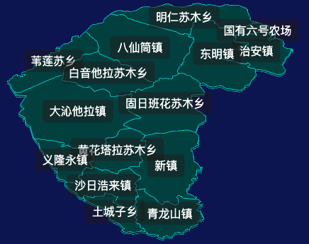 threejs通辽市奈曼旗geoJson地图3d地图css2d标签