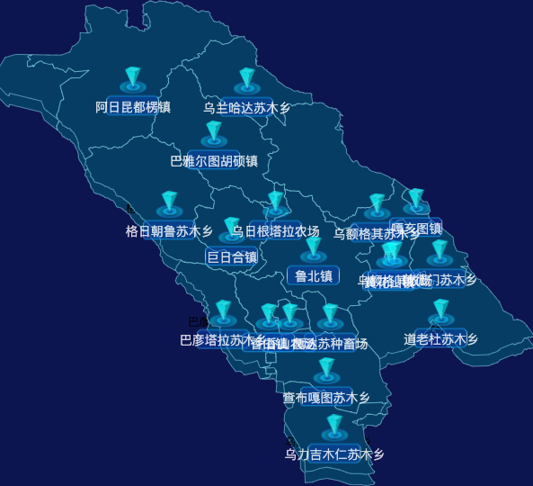 echarts通辽市扎鲁特旗geoJson地图点击跳转到指定页面